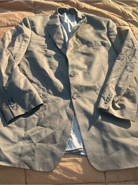 Lauren Ralph Lauren Light Tan Two-Button Sport Coat Woolmark 46L